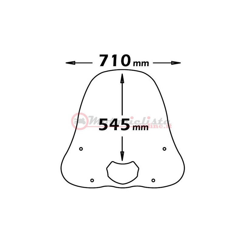 Isotta CLS19 parabrezza per SH 150 versione 2001 
