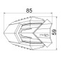 Puig 21494N Tamponi protezione telaio R19 Honda Transalp XL750 e CB750 Hornet