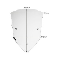 WRS DU006 Cupolino Touring Ducati Multistrada V2