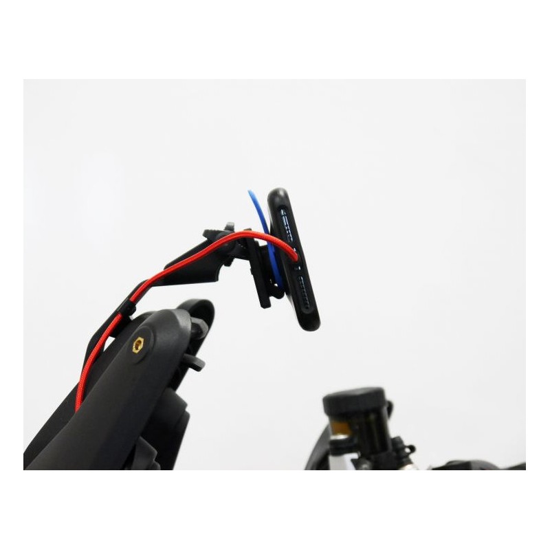 Supporto Universale Per Cellulare Con Sistema Quad Lock 360&deg; E Antivibrazione - Per Moto, Bici, Monopattino