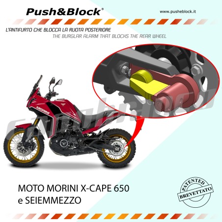 Blocca ruota corona Push&Block WL-M01 Moto Morini X-Cape/Seiemmezzo