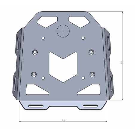 Hepco Becker 660557 01 01 Portapacchi Minirack Moto Guzzi V100 Mandello