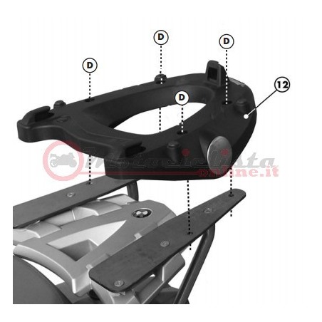 KR684 Kappa attacco posteriore BMW R1200GS 2004 2011