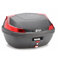 Givi B47NML Blade Bauletto Monolock nero Catarifrangenti rossi Piastra inclusa