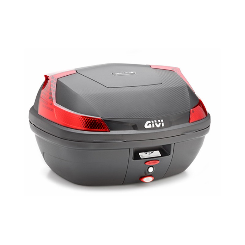 Givi B47NML Blade Bauletto Monolock nero Catarifrangenti rossi Piastra inclusa