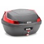 Givi B47NML Blade Bauletto Monolock nero Catarifrangenti rossi Piastra inclusa