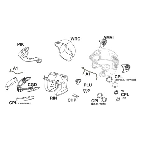 Placchette visiera senza frontino per casco Nolan N30-4 XP/TP/VP SPCPL00000179