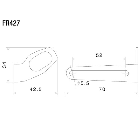 Rizoma FR427B Kit montaggio indicatori di direzione originali per portatarga Fox