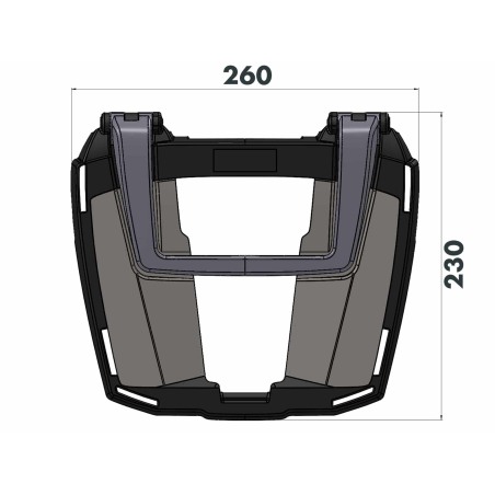 Hepco Becker 6613548 01 01 Portapacchi Easyrack per Suzuki V-Strom 800DE dal 2023