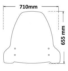 Isotta SC4316 Parabrezza Alto per Segway E100/125/200 S-SE