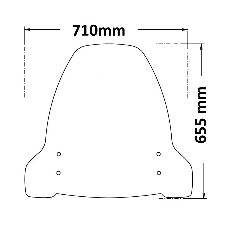 Isotta SC4316 Parabrezza Alto per Segway E100/125/200 S-SE