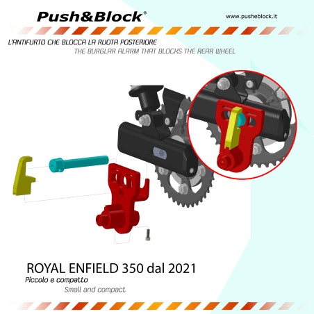 Push Block WL-R01 Antifurto blocca ruota Royal Enfield Classic e Meteor 350