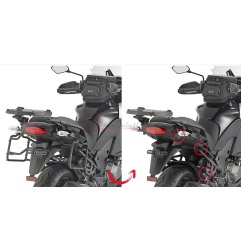 PLR4113 Givi portavaligie laterale monokey per kawasaky Versys 1000 2015