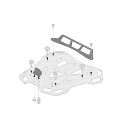 Sw Motech GPT.00.152.35300/B adattatore per portapacchi Adventure Rack per Givi/Kappa Monolock