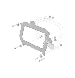 Sw Motech KFT.00.152.10700/B adattatori per Trax ADV/EVO su telaietti Givi Monokey