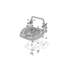 Sw Motech GPT.00.152.410 adattatore per bauletti Hepco Becker su portapacchi Alu-Rack