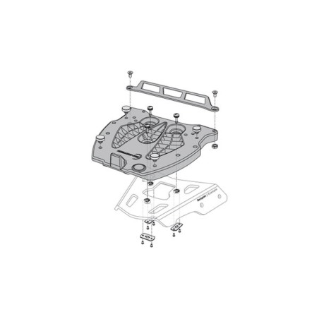 Sw Motech GPT.00.152.415 Adattatore da portapacchi ALU-RACK a aggancio Shad