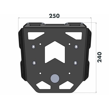 Hepco Becker 6603551 01 01 Portapacchi Minirack per Suzuki GSX-8S dal 2023