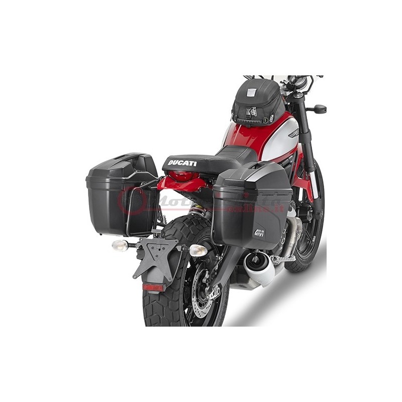 PL7407 Givi Ducati Scrambler 800 porta valigie laterale