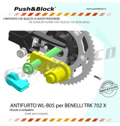 Push&Block WL-B05 Antifurto blocca ruota Benelli TRK 702 X dal 2023