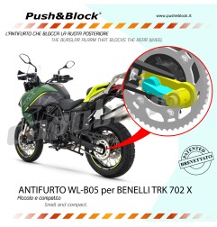 Push&Block WL-B05 Antifurto blocca ruota Benelli TRK 702 X dal 2023