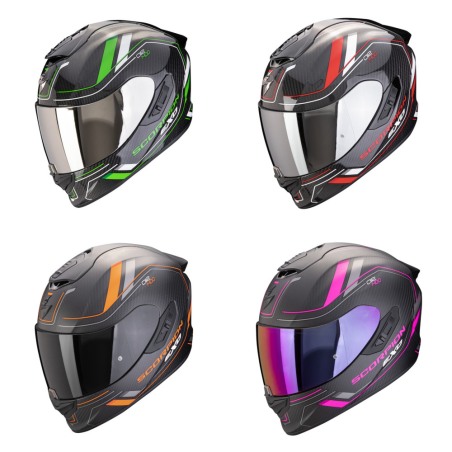 Casco integrale Touring Scorpion Exo-1400 EVO II Carbon Air Mirage