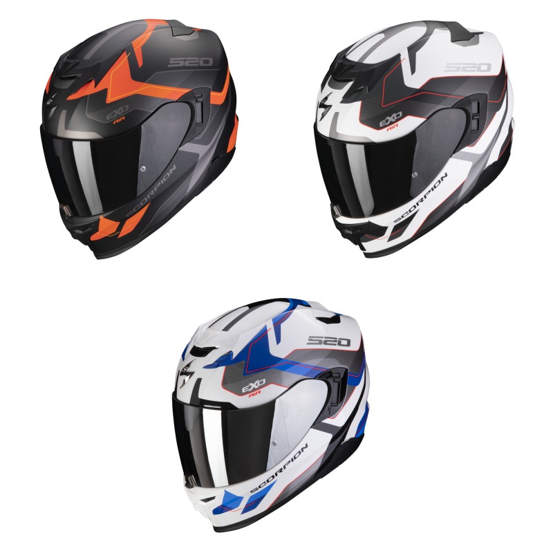 Casco Integrale Scorpion Exo-491 Code Nero Argento