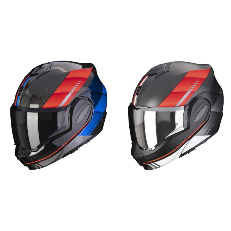 Casco ribaltabile Scorpion Exo-Tech EVO Carbon Genius Flip Back