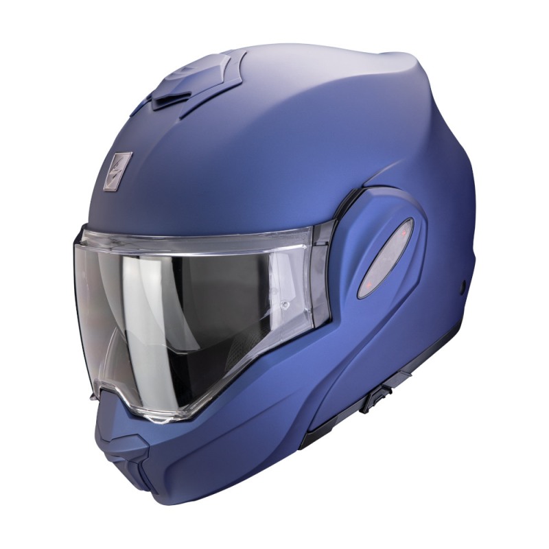 Casco Modulare Scorpion Exo Tech Solid Nero Lucido