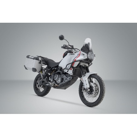 Sistema Valigie Trax Adv Sw-Motech KFT.22.995.70000/S per Ducati DesertX dal 2022 colore argento