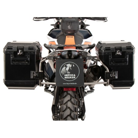 Valigie laterali e telai Hepco Becker Xplorer nere KTM 890 Adventure dal 2023