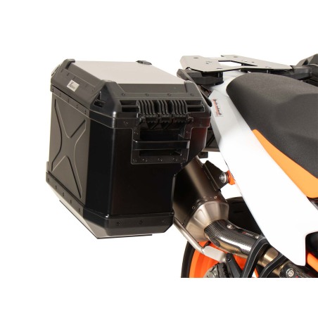 Valigie laterali e telai Hepco Becker Xplorer nere KTM 890 SMT dal 2023