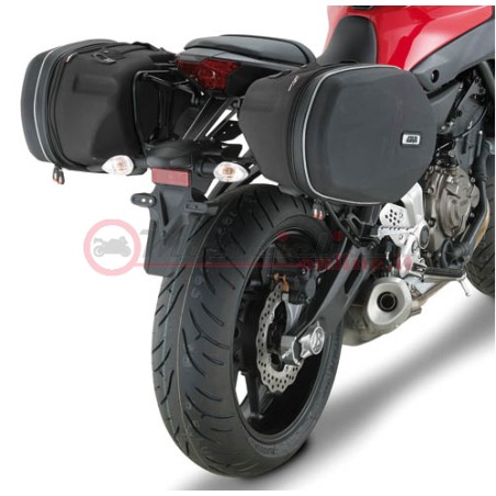 TE2118 givi porta valigie laterali borse morbide easylock Yamaha MT-07