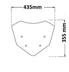 Cupolino basso Isotta SC230 per moto Benelli TRK 702 e 702X dal 2023