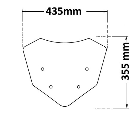 Cupolino basso Isotta SC230 per moto Benelli TRK 702 e 702X dal 2023