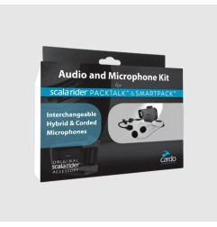 Kit audio completo Cardo SRAK0039 per interfono Packtalk Smartpack e Bold