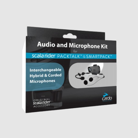 Kit audio completo Cardo SRAK0039 per interfono Packtalk Smartpack e Bold