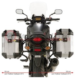 PL1121CAM GIVI Portavaligie Laterali Monokey Cam Side per Honda CB500 X dal 2013