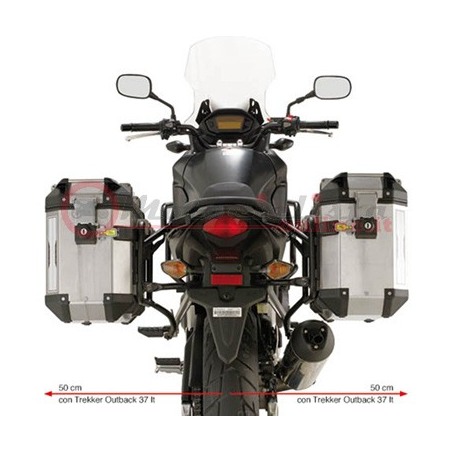 PL1121CAM GIVI Portavaligie Laterali Monokey Cam Side per Honda CB500 X dal 2013