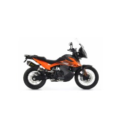 Scarico Arrow 71904AKN RaceTech alluminio Dark fondello carby KTM 890 Adventure