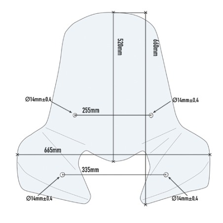 Givi 308A Parabrezza Honda SH300i 2007  Vision 110