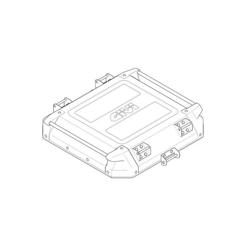 Givi ZOBKN58BCM  Coperchio bauletto alluminio Trekker Outback OBKN58B Nero