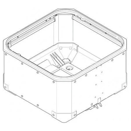 Givi ZOBKN58AFM Fondo montato Bauletto OBKN58A Trekker Outback Grigio