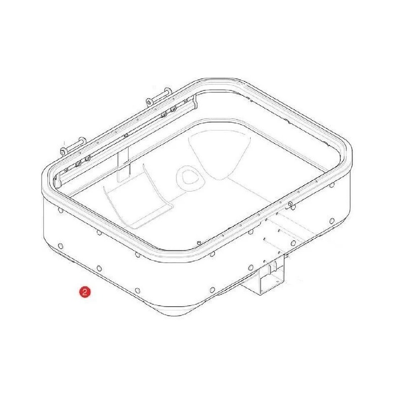 Givi Z7716-46R Fondo bauletto alluminio Trekker Dolomiti DLM46