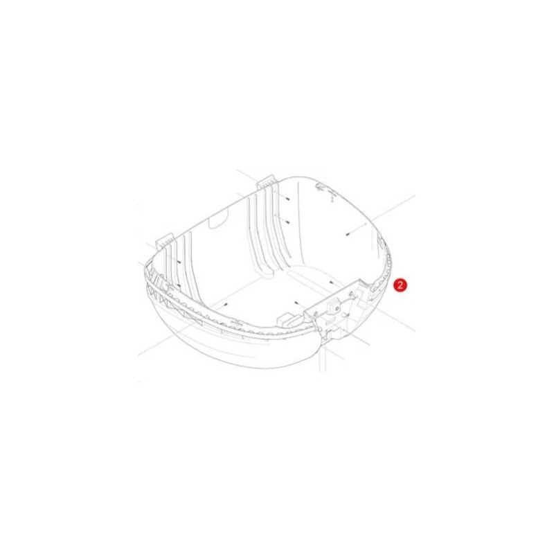 ZV56FNTM Ricambi Bauletto GIVI V56NT - V56NNT MAXIA - Fondo bauletto montato per V56NT-V56NNT