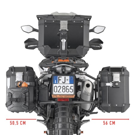 Givi PLO7717CAM Telaietti laterali portavaligie Cam-Side per KTM 890 SMT dal 2023