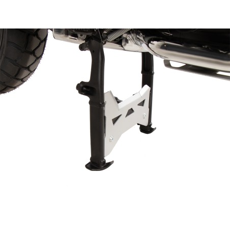 Piastra Allargata In Alluminio Per Cavalletto Laterale, Compatibile BMW R Nine T (2013-2018) E Altri Modelli (Argento)