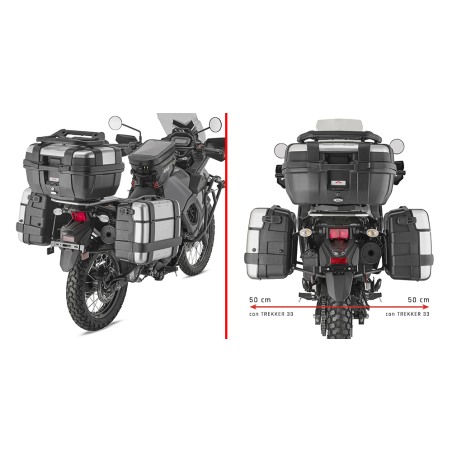 Givi PL4133 Portavaligie laterale per valigie Monokey Kawasaki KLR 650 2023