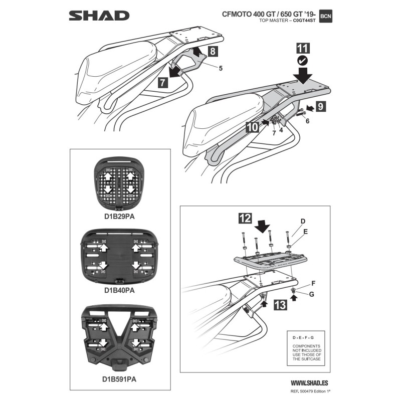 Portapacchi bauletto Shad V0DS94ST per Voge DSX 900 Valico dal 2024