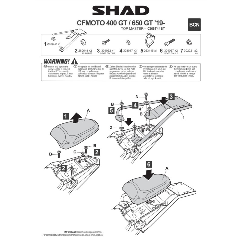 Cover Nero Lucido Shad D1B33E821 Per Bauletto SH33 - 8